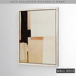 Cargar imagen en el visor de la galería, Arte pintado a mano Minimalismo sereno en tonos sepia