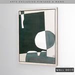 Cargar imagen en el visor de la galería, Arte pintado a mano Geometría minimalista Dos