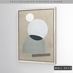 Cargar imagen en el visor de la galería, Arte pintado a mano Geometría minimalista Uno