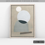 Cargar imagen en el visor de la galería, Arte pintado a mano Geometría minimalista Uno