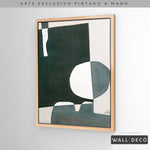 Cargar imagen en el visor de la galería, Arte pintado a mano Geometría minimalista Dos