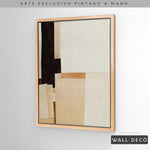 Cargar imagen en el visor de la galería, Arte pintado a mano Minimalismo sereno en tonos sepia