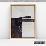 Cargar imagen en el visor de la galería, Arte pintado a mano Sinfonía de carbón