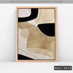 Cargar imagen en el visor de la galería, Arte pintado a mano Armonía minimalista