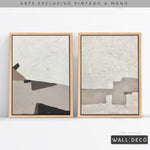 Cargar imagen en el visor de la galería, Díptico pintado a mano Belleza minimalista