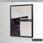 Cargar imagen en el visor de la galería, Arte pintado a mano Sinfonía de carbón