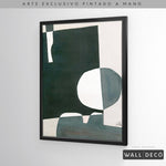 Cargar imagen en el visor de la galería, Arte pintado a mano Geometría minimalista Dos