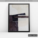 Cargar imagen en el visor de la galería, Arte pintado a mano Sinfonía de carbón