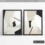 Cargar imagen en el visor de la galería, Díptico pintado a mano Esencia minimalista