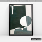 Cargar imagen en el visor de la galería, Arte pintado a mano Geometría minimalista Dos