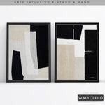 Cargar imagen en el visor de la galería, Díptico pintado a mano Minimalismo etéreo