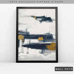 Cargar imagen en el visor de la galería, Arte pintado a mano Abstracción minimalista