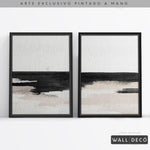 Cargar imagen en el visor de la galería, Díptico pintado a mano Horizonte atemporal