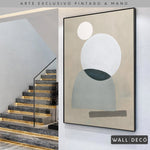 Cargar imagen en el visor de la galería, Arte pintado a mano Geometría minimalista Uno