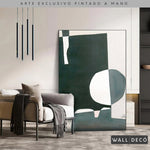 Cargar imagen en el visor de la galería, Arte pintado a mano Geometría minimalista Dos