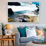 Cargar imagen en el visor de la galería, Cuadro Abstracto Emoción Azul