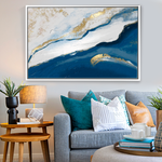 Cargar imagen en el visor de la galería, Cuadro Abstracto Olas fluidas