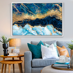 Cargar imagen en el visor de la galería, Cuadro Abstracto Fragmentación Azul