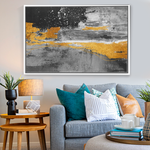 Cargar imagen en el visor de la galería, Cuadro Abstracto Horizonte Oscuro