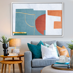 Cargar imagen en el visor de la galería, Cuadro Abstracto Minimalista Construcción