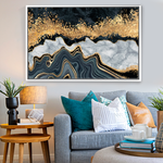 Cargar imagen en el visor de la galería, Cuadro Abstracto Fragmentación Negro