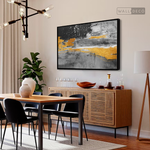 Cargar imagen en el visor de la galería, Cuadro Abstracto Horizonte Oscuro