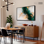 Cargar imagen en el visor de la galería, Cuadro Abstracto Fluido verde