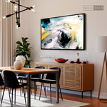 Cargar imagen en el visor de la galería, Cuadro Abstracto Impacto Azul