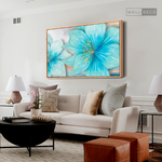 Cargar imagen en el visor de la galería, Cuadro Clásico Flores en Azul