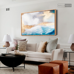 Cargar imagen en el visor de la galería, Cuadro Abstracto Glamour Azul