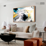 Cargar imagen en el visor de la galería, Cuadro Abstracto Impacto Azul