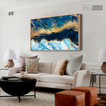 Cargar imagen en el visor de la galería, Cuadro Abstracto Fragmentación Azul