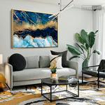 Cargar imagen en el visor de la galería, Cuadro Abstracto Fragmentación Azul