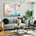 Cargar imagen en el visor de la galería, Cuadro Abstracto Glamour Azul