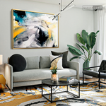 Cargar imagen en el visor de la galería, Cuadro Abstracto Impacto Azul