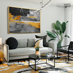 Cargar imagen en el visor de la galería, Cuadro Abstracto Horizonte Oscuro