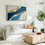 Cargar imagen en el visor de la galería, Cuadro Abstracto Fluido en Azul