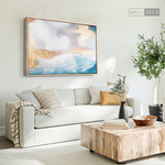 Cargar imagen en el visor de la galería, Cuadro Abstracto Glamour Azul