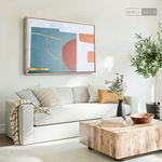 Cargar imagen en el visor de la galería, Cuadro Abstracto Minimalista Construcción