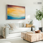 Cargar imagen en el visor de la galería, Cuadro Abstracto Atardecer en el mar