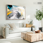 Cargar imagen en el visor de la galería, Cuadro Abstracto Impacto Azul