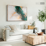 Cargar imagen en el visor de la galería, Cuadro Abstracto Fluido verde