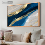 Cargar imagen en el visor de la galería, Cuadro Abstracto Fluido en Azul