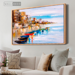 Cargar imagen en el visor de la galería, Cuadro Muelle Mediterráneo