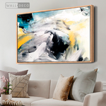 Cargar imagen en el visor de la galería, Cuadro Abstracto Impacto Azul