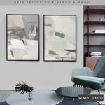 Cargar imagen en el visor de la galería, Díptico pintado a mano Elegancia minimalista