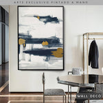 Cargar imagen en el visor de la galería, Arte pintado a mano Abstracción minimalista