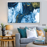 Cargar imagen en el visor de la galería, Cuadro Fluido Abstracto Azul