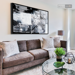 Cargar imagen en el visor de la galería, Cuadro Abstracto Blanco y Negro