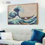 Cargar imagen en el visor de la galería, Cuadro Arte La Gran Ola de Kanagawa Horizontal